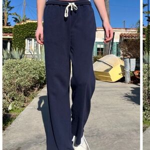 Brandy Melville Navy Waffle Sweatpants